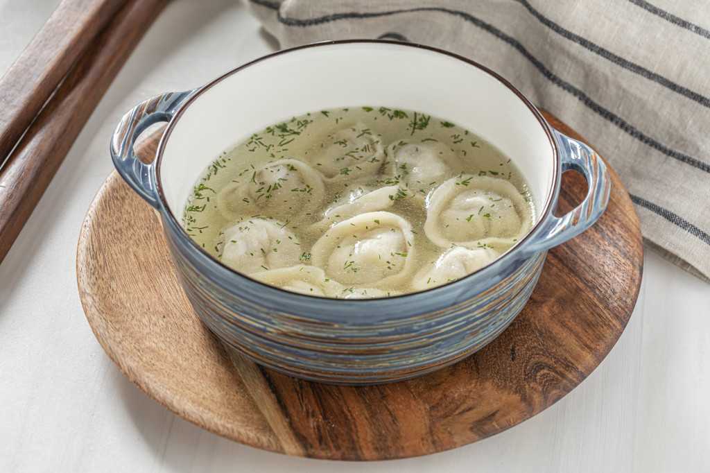 Суп с овощными пельменями рецепт с фото