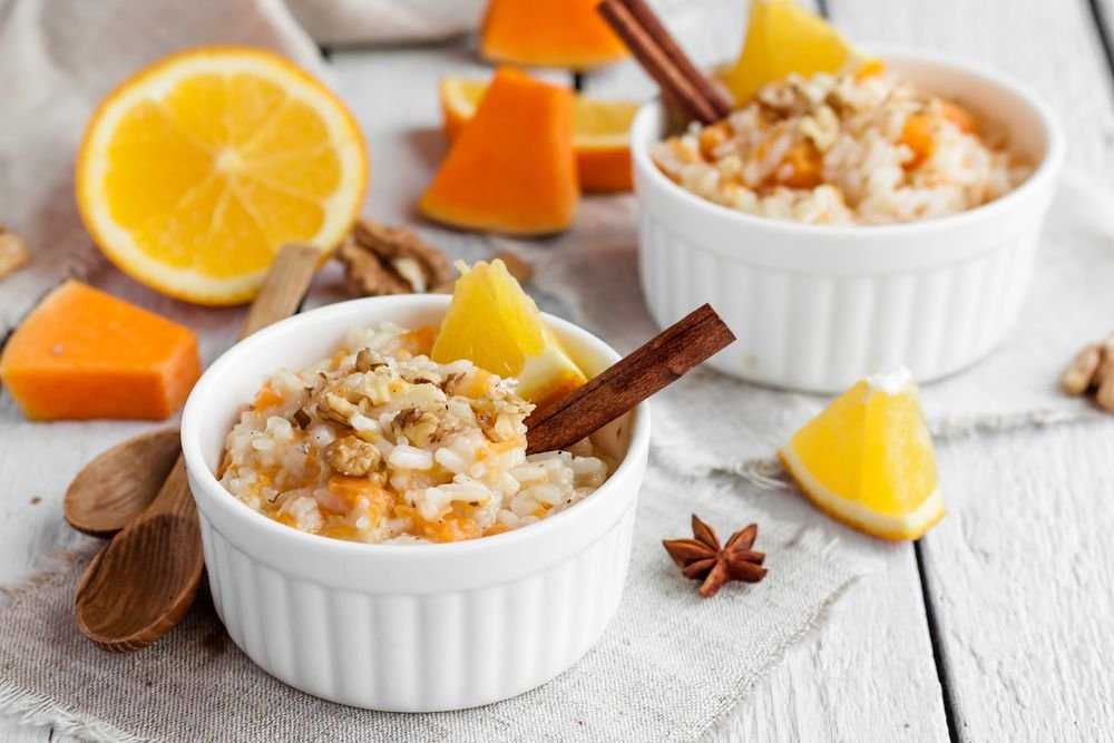 Рисовая каша с тыквой на молоке - вкусно в любое время суток: 5 рецептов