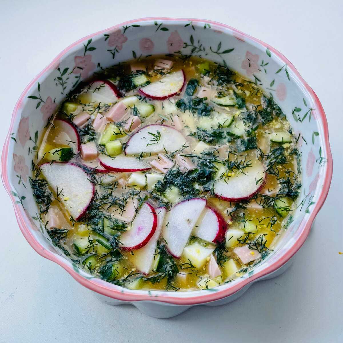 Окрошка на квасе с колбасой — 4 простых рецепта самой вкусной окрошки