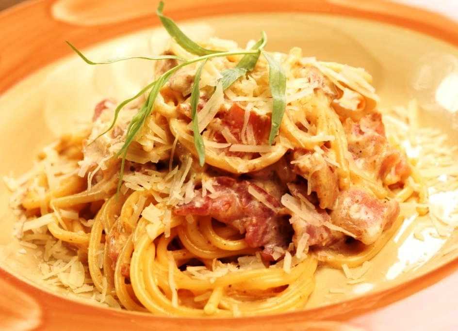 Паста карбонара с беконом и сливками пошаговый рецепт