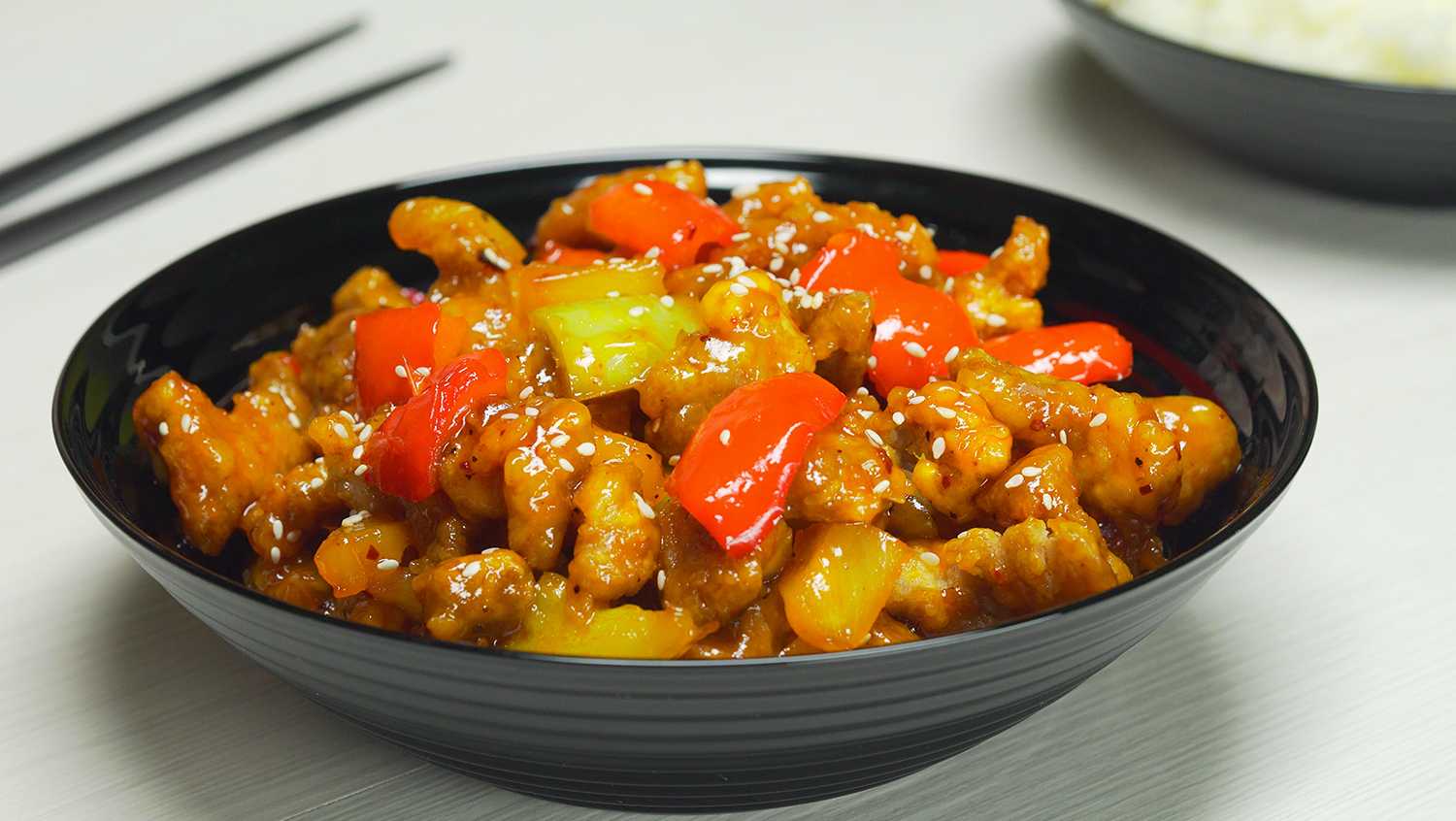 Свинина по-китайски в кисло-сладком соусе с овощами: рецепт с фото | меню недели