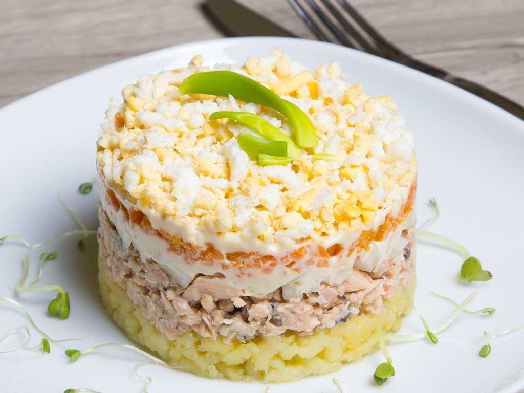 Салат с рыбными консервами и рисом пошаговый рецепт