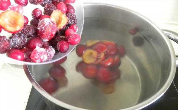 Компот из замороженных ягод