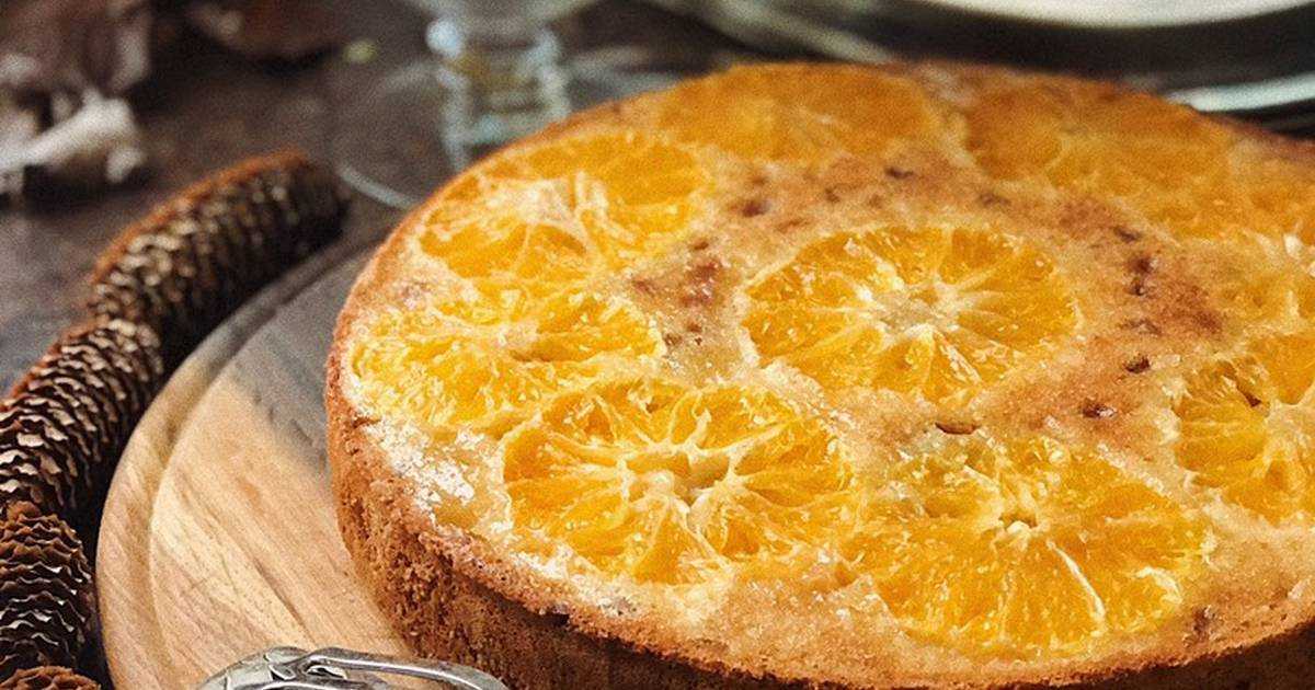 Ароматная мандариновая шарлотка к новогоднему столу–вкусная выпечка на быструю руку