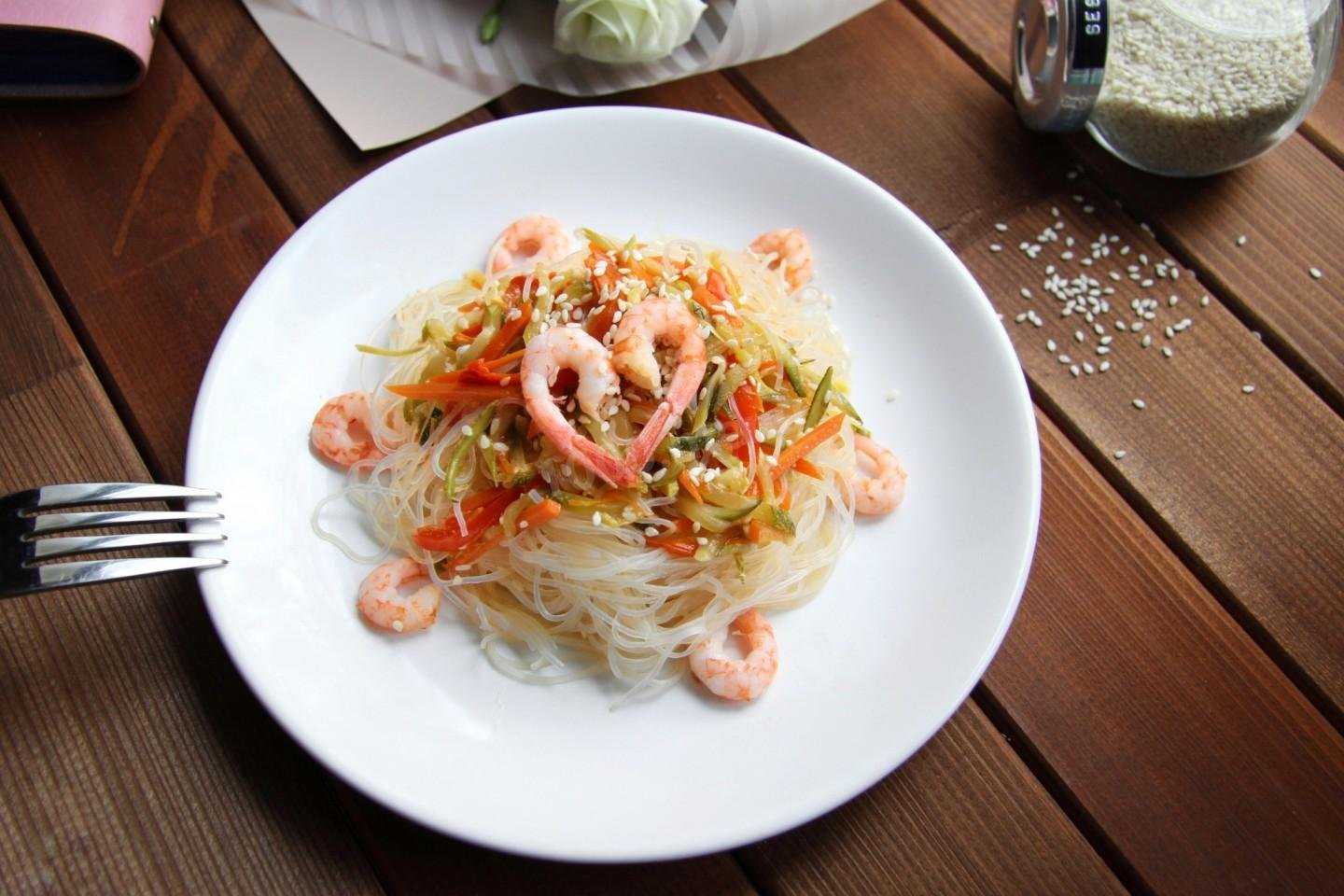 Лучший рецепт фунчозы с креветками