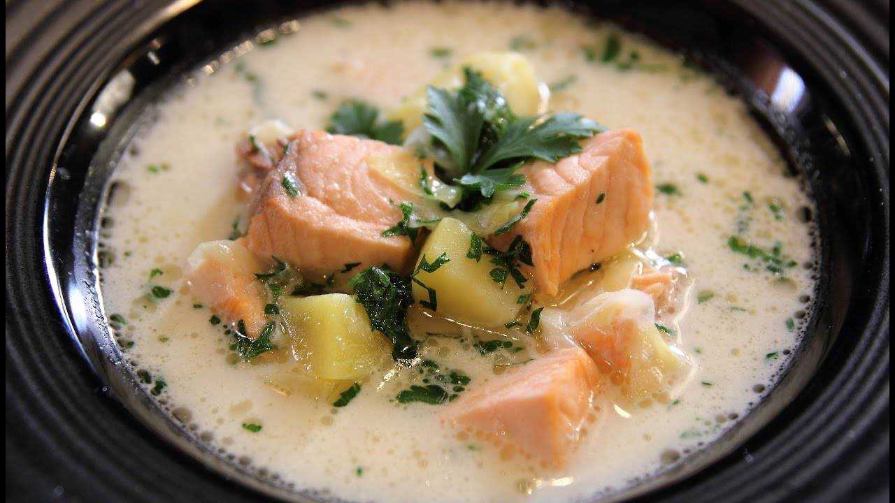 Уха по-фински со сливками и креветками - рецепт с фото (пошагово)