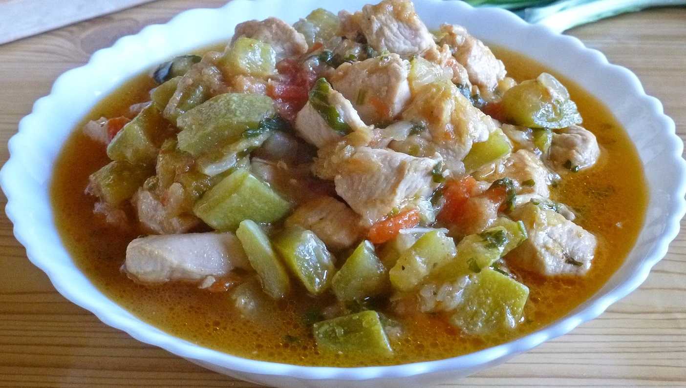 Кабачки, тыква и курица — осеннее рагу на каждый день. пошаговый рецепт с фото — ботаничка