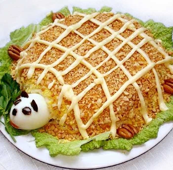 Классические и оригинальные рецепты салата черепаха