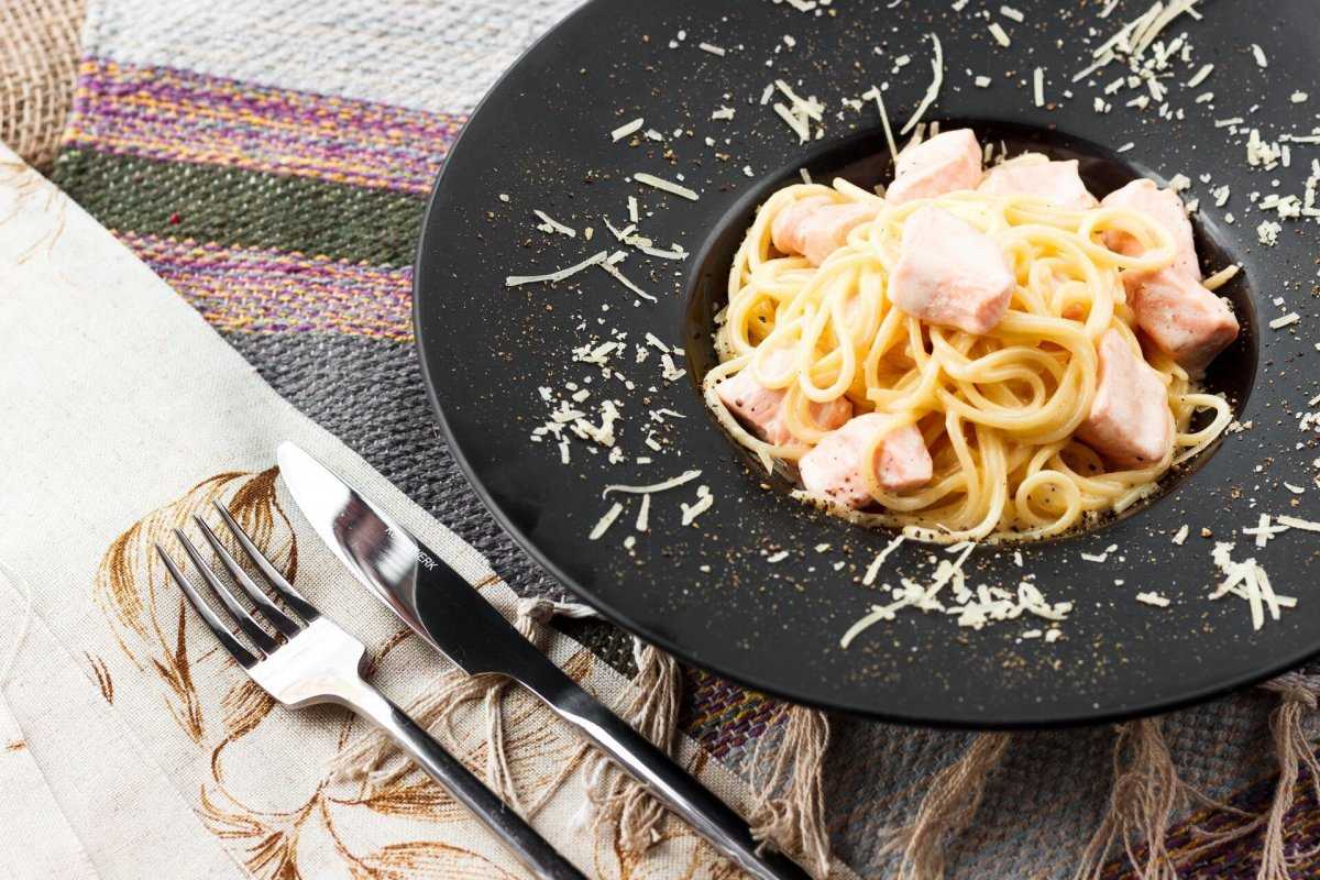 Сливочная паста с лососем - простой и вкусный рецепт с пошаговыми фото