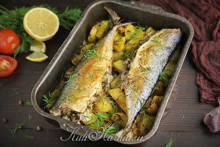 Скумбрия в духовке с овощами — самый вкусный рецепт