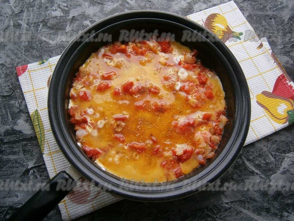 Яичница по-французски с зеленым горошком. я никого не ем