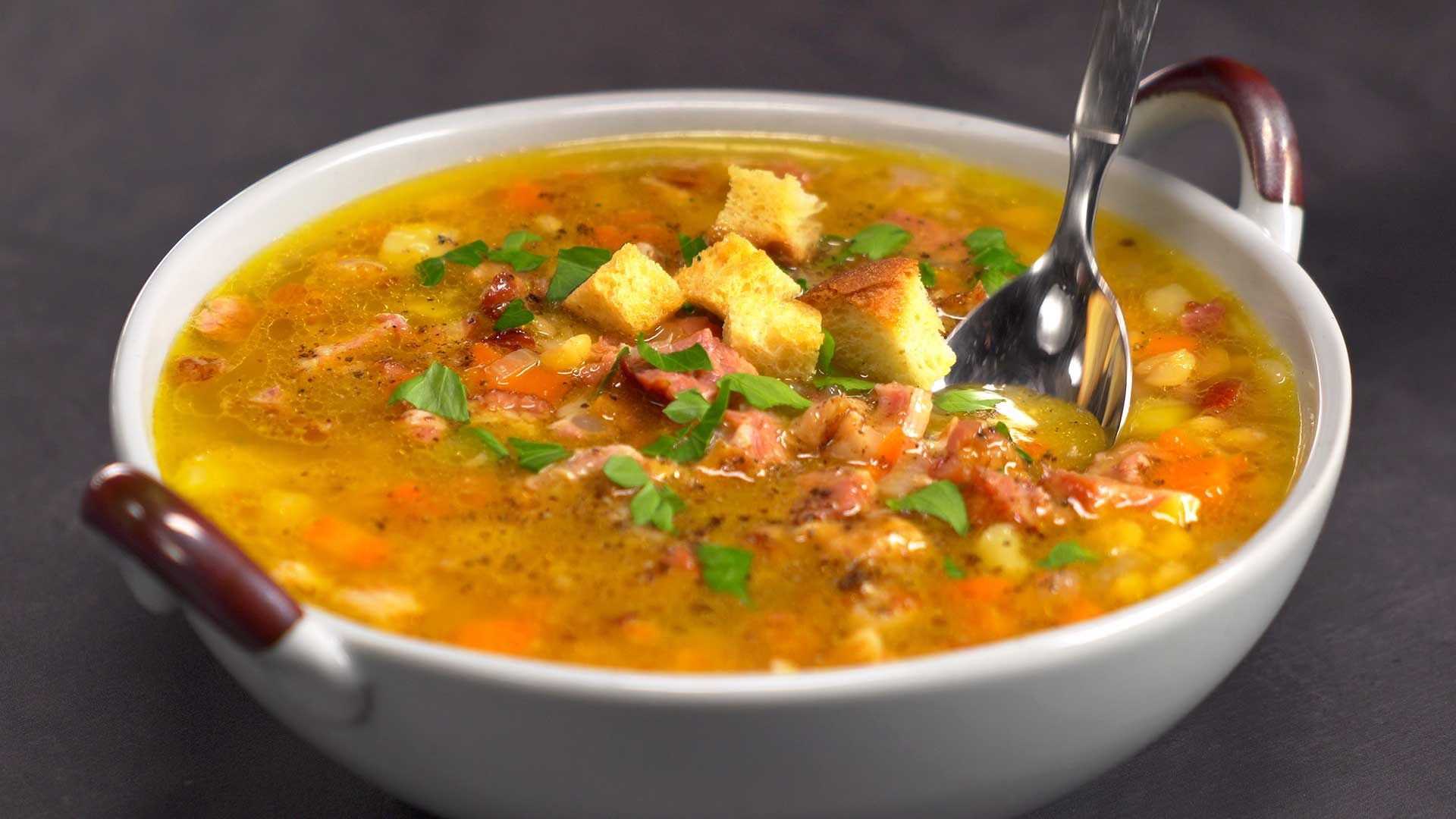 Гороховый суп с мясом