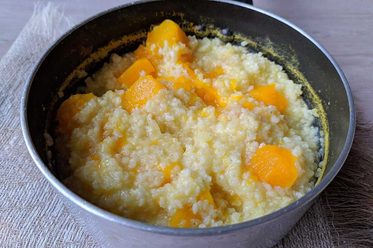 Тыквенная каша с рисом пошаговый рецепт