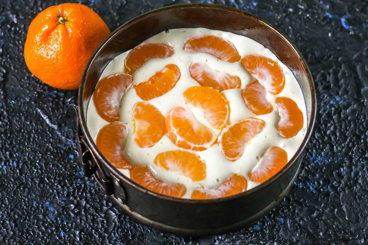 Шарлотка с мандаринами 5 рецептов с фото - вкусная еда