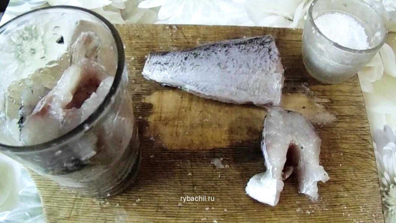 Классический рецепт юколы из щуки, валеная юкола из щуки с солью и пряностями