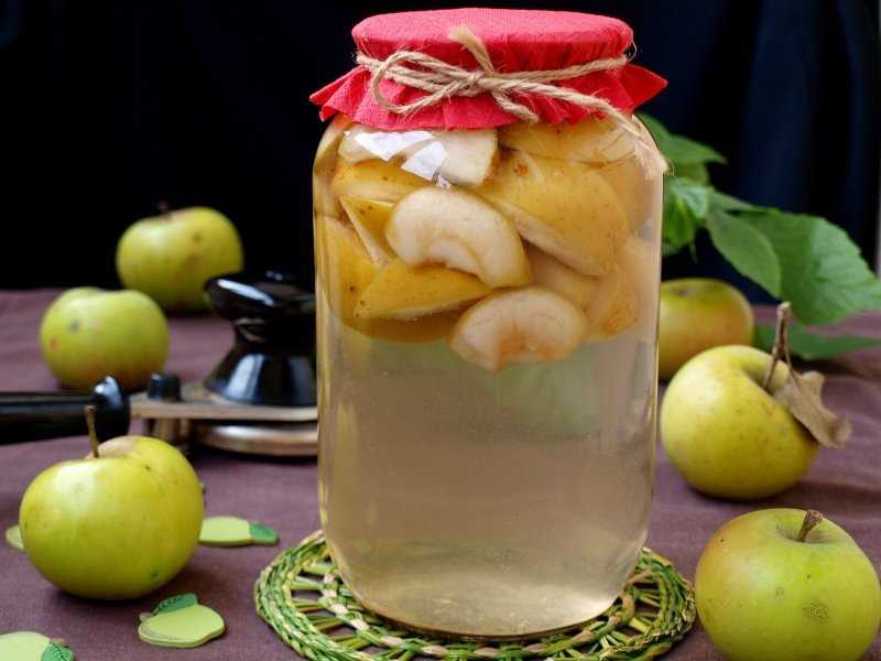 Яблочный компот: рецепт из свежих