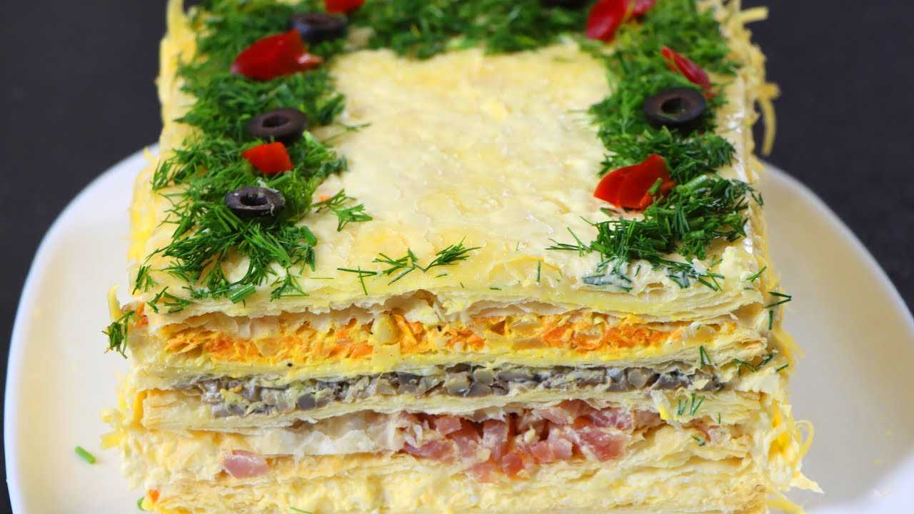 Закусочный торт наполеон с несладкой начинкой – 4 праздничных рецепта
закусочный торт наполеон с несладкой начинкой – 4 праздничных рецепта