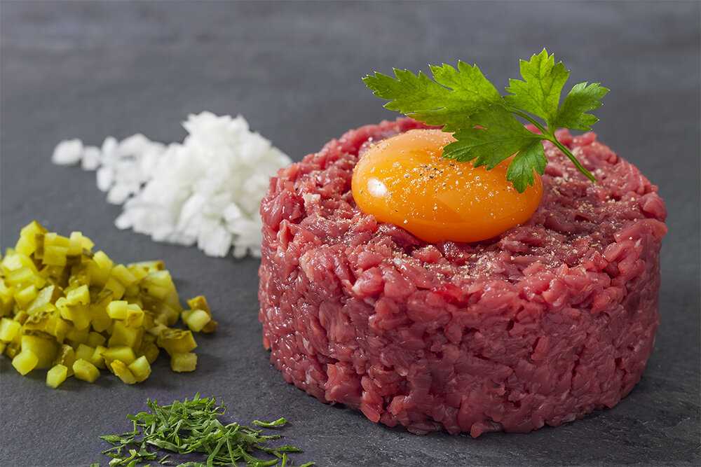 Тартар из говядины с каперсами простой домашний рецепт пошагово с фото