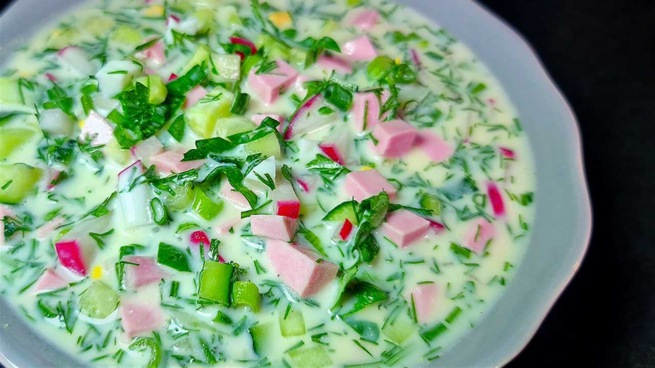Окрошка на тане – 4 рецепта с пошаговыми фото