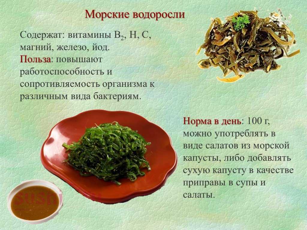 Морская капуста: польза, вред и калорийность | food and health