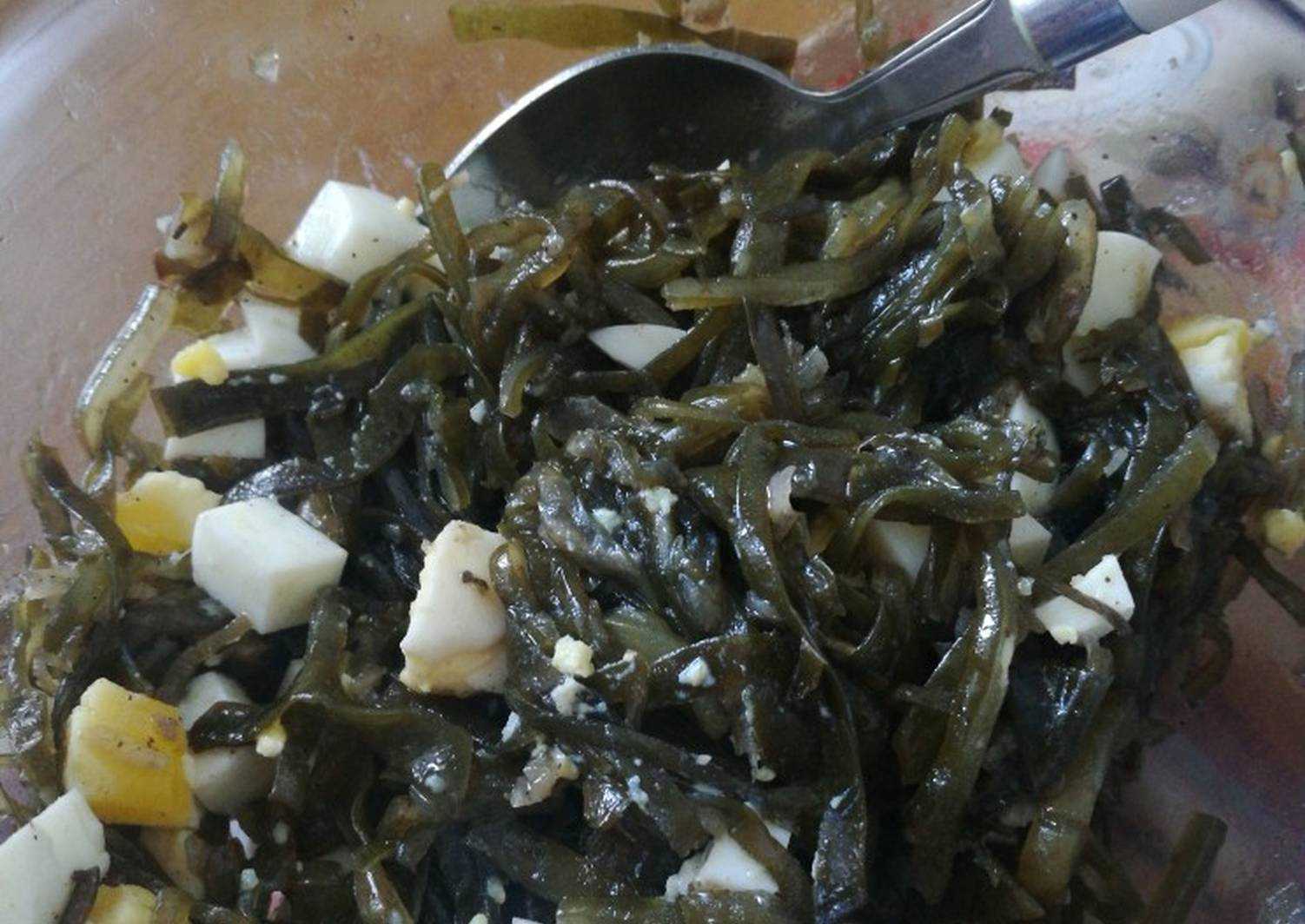 Как приготовить салат из сухой морской капусты