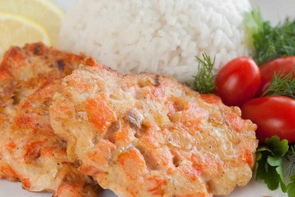 Котлеты из фарша лосося