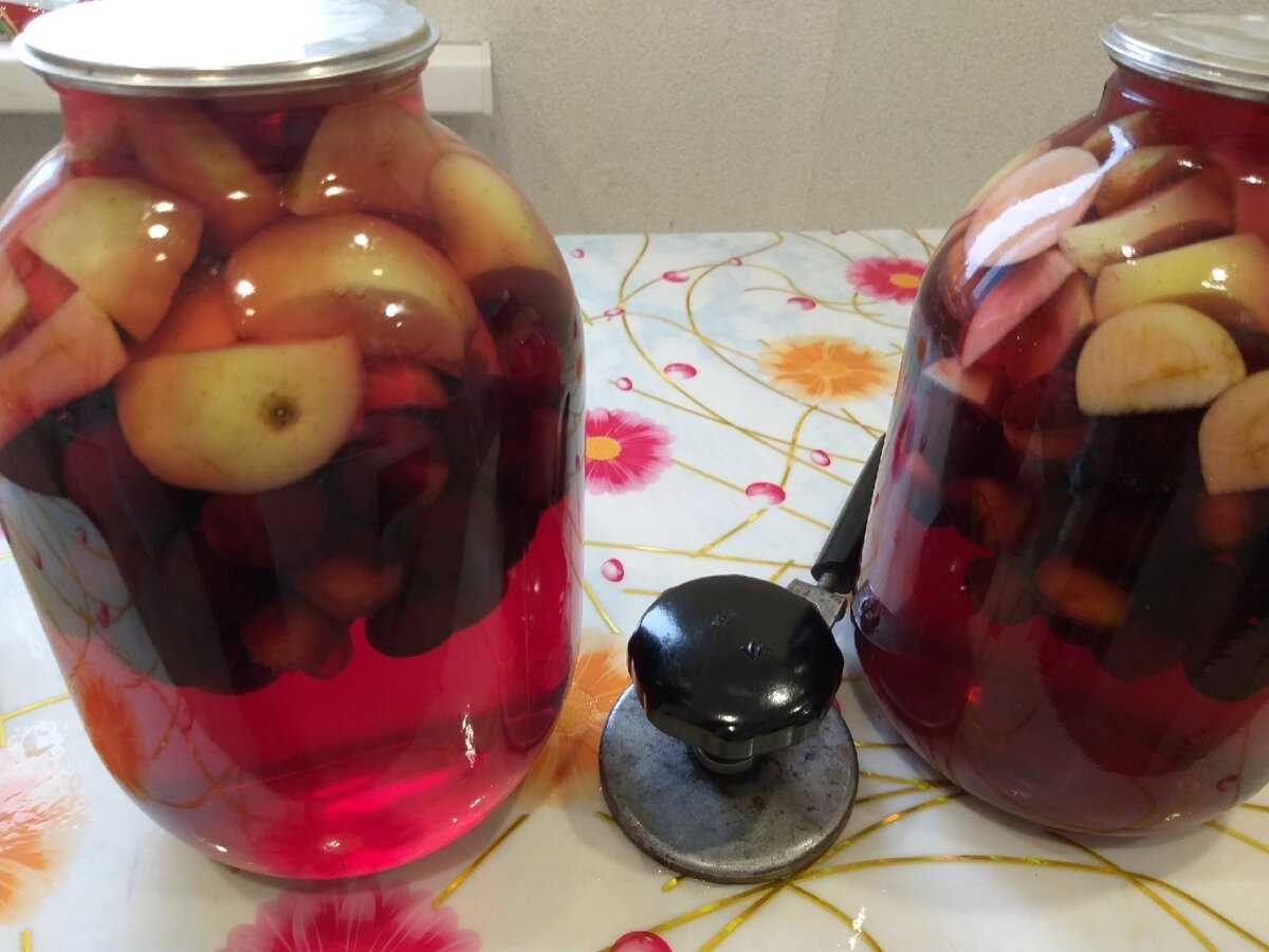 Компот из яблок и терна: пошаговый рецепт с фото