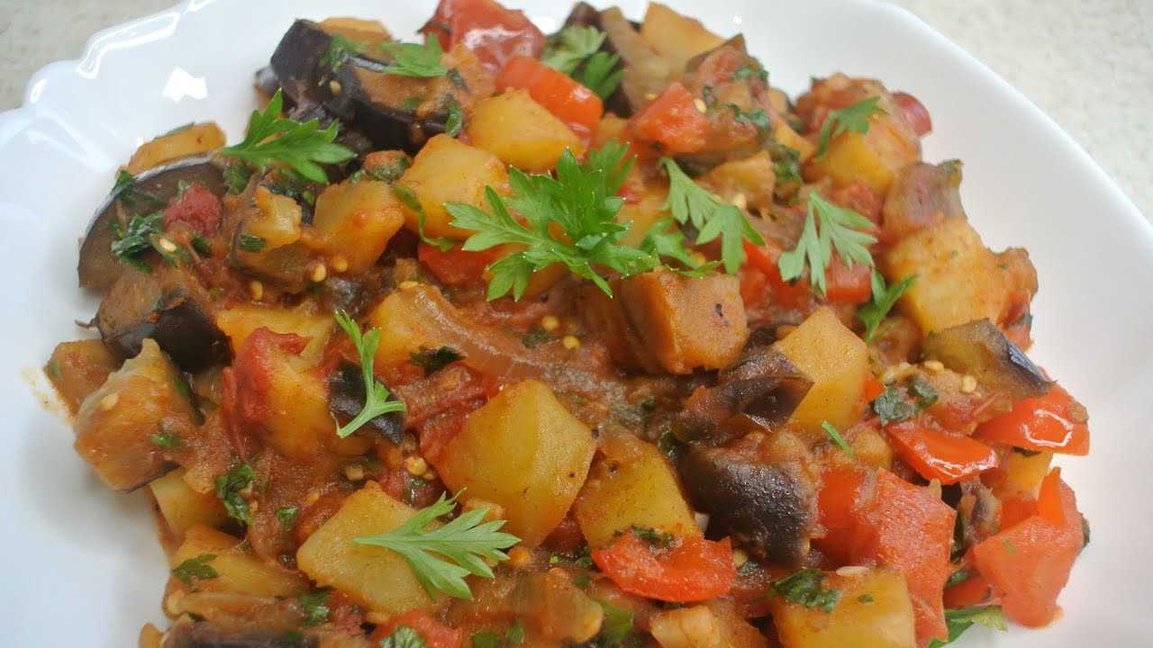 Мясо тушеное с баклажанами. пошаговый рецепт с фото