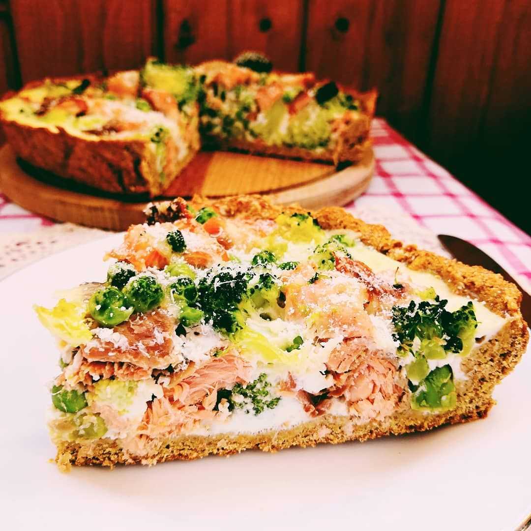 Пп киш с курицей, грибами, рыбой, лососем - 5 диетических рецептов - glamusha