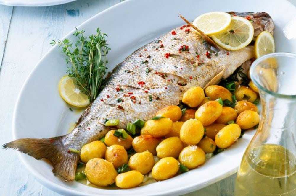 Рыба запеченная в духовке под овощами-пп-рецепт с сыром и без