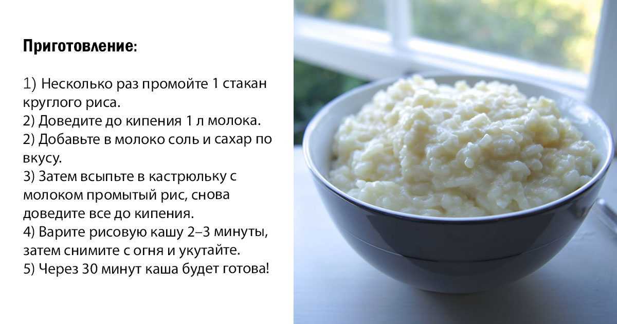 Молочная рисовая каша – любимый рецепт, проверенный временем.